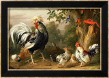 Poultry and Other Birds in the Garden of a Mansion