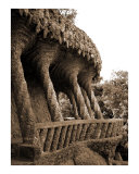 Antoni Gaudi’s inclined columns at Park Güell