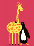 Love Between a Giraffe and a Penguin