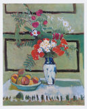 Still Life  Flowers and Fruit