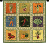 Vintage Veggies Tapestry
