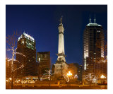 Indianapolis Circle Night