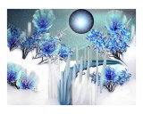 Ice And Snowbloom Landscape