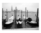 Snow Covered Gondolas Across San Giorgio