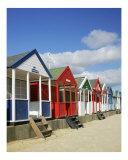 Traditional Beach Huts of Southwold  Suffolk