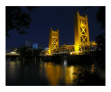 The Tower Bridge of Sacramento at Night  CA