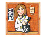 Brown Eyed Vet & Tux Cat