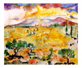 Expressionist Landscape Summer in Provence