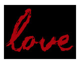 Love Written In Blood (black&red)