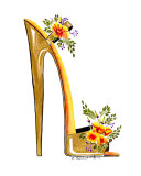 Poppy gold stiletto
