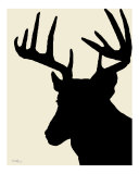 Grahic Deer Silhouette - Creem & Black