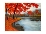 Autumn on Spring Lake  New York