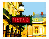 Abstract Paris Metro Stop