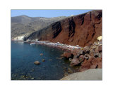 Red Sand Beach in Santorini  Greece