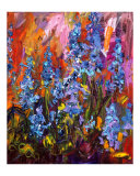 Blue Bells - Impressionist Wildflower Painting