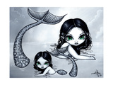 Mermaid Mother and Child