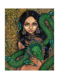Aztec /Mayan Art:  Priestess of Quetzalcoatl