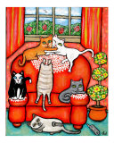 Cats On Grandma's Chair
