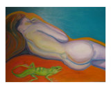 Women Head-ache Iguana