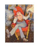 Man with Cigar and Coffee