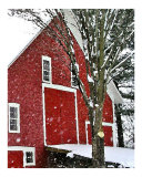 Snowstorm at the Red Barn