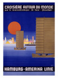 Hamburg America Orient Oceanline Poster