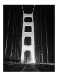 1937 Golden Gate Bridge at Night Poster
