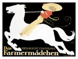 Farmermadchen Equestrian Horse Poster