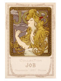 Mucha Nouveau Job Calendar Poster
