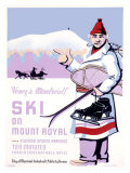 Canadian Mount Royal Ski Poster