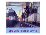 Ny Central Water Level Route Poster