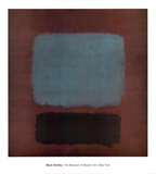 No 37 / No 19 (Slate Blue and Brown on Plum)  1958