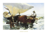 Retorno de la Pesca  Remolcando la Barca