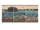 Women Pilgrims at Enoshima Shrine of Benzaiten  the Goddess of Good Fortune