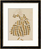 "Costume Design for Columbine, from Sleeping Beauty, 1921" Pre-made-framed Framed Art Print