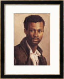 "A Negro, 1823-24" Pre-made-framed Framed Art Print