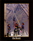 Firemen Raising The Flag At Wtc