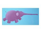 Running Purple Elephant