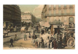 St Lazare Street and Bus Station  Paris  France