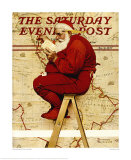 Santa at the Map