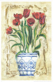 Ceramica Con Tulipanes