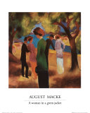 A Woman in a Green Jacket