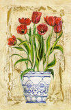 Ceramica con Tulipanes