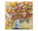 Spotted Vase with Flowers
