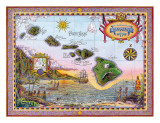 Antique Map of Old Hawaii