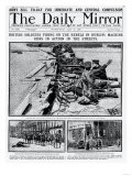 British Soldiers Firing on the Rebels in Dublin; Machine Guns in Action in the Streets