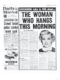 The Woman Who Hangs This Morning