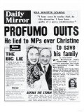 Profumo Quits; He Lied to MPs Over Christine to Save His Fanily