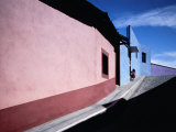 Colourful Buildings in Street  Real Del Monte  Mexico