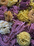Balls of Coloured Pasta from Vilasimius  Sardinia  Italy
